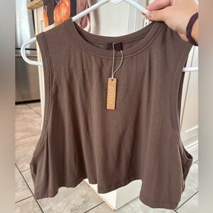 SKIMS|| Oxide Boyfriend cropped tank Size XL